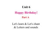 小学英语人教版（PEP）三年级上册 Unit6-A Let's learn & Let's chant & Letters and sounds（课件）