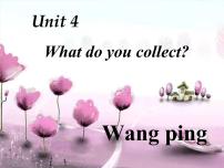 小学英语外研剑桥版五年级上册Unit 4   What do you collect?备课ppt课件