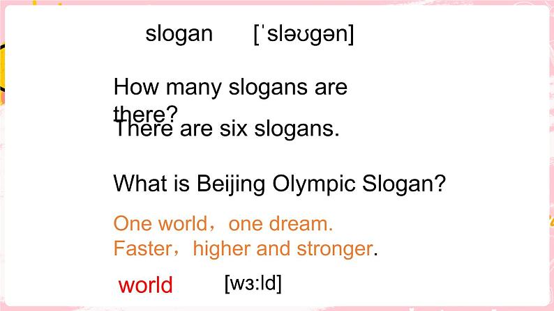 闽教英语六上：Unit 1 The Olympic Games Part B PPT课件07