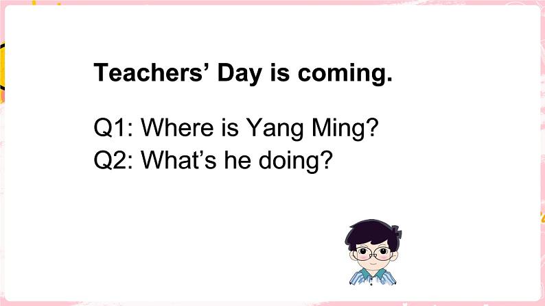 闽教英语五上 Unit 2 Teachers' Day Part A PPT课件05