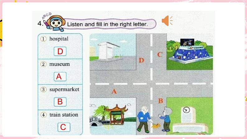 闽教英语五上 Unit 6 Asking the Way Part C 课件PPT第6页