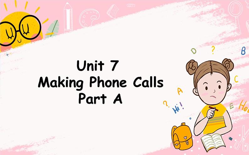 闽教英语五上 Unit 7 Making Phone Calls Part A 课件PPT01