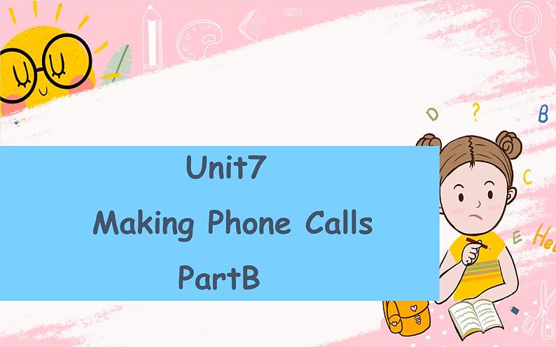 闽教英语五上 Unit 7 Making Phone Calls Part B 课件PPT第1页