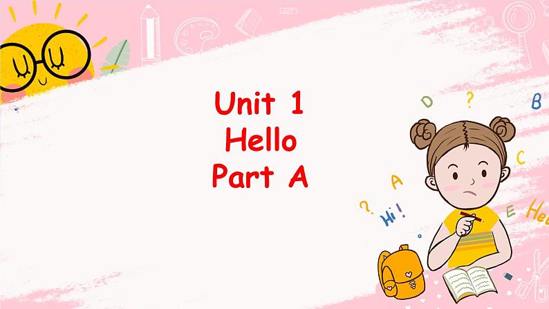 闽教版英语三年级上册 Unit 1 Hello Part A 课件PPT01