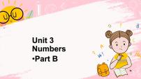 小学英语Unit 3 Numbers Part B背景图课件ppt