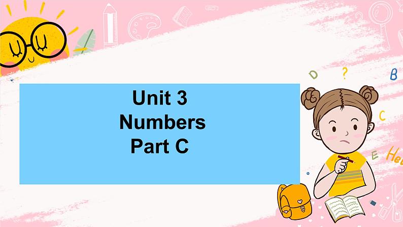 闽教版英语三年级上册 Unit 3 Numbers Part C 课件PPT01