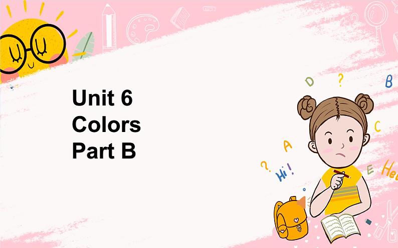 闽教版英语三年级上册 Unit 6 Colors Part B 课件PPT+音视频01