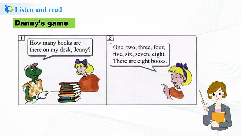 冀教英语四下Unit 1 Hello Again! Lesson 4 How Many Books Are There课件PPT+教案+练习06