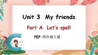 人教版 (PEP)四年级上册Unit 3 My friends Part A试讲课课件ppt