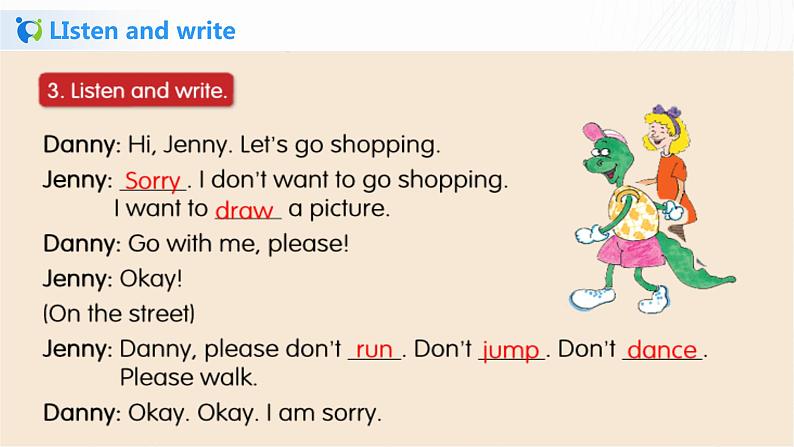 1_冀教英语五下Unit1 Going to Beijing Lesson 7 Again please课件(1)第6页