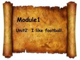 外研社二年級上冊英語課件-Module 1 Unit 2 I like football