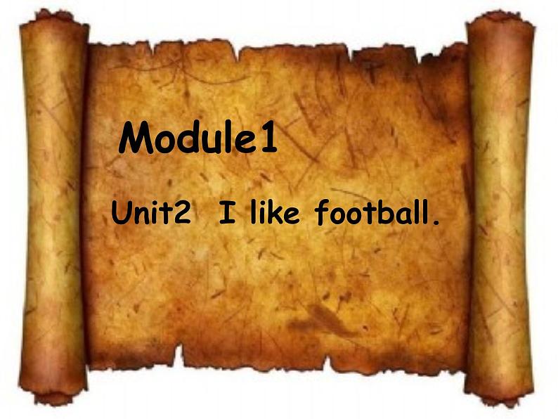 外研社二年级上册英语课件-Module 1 Unit 2 I like football01