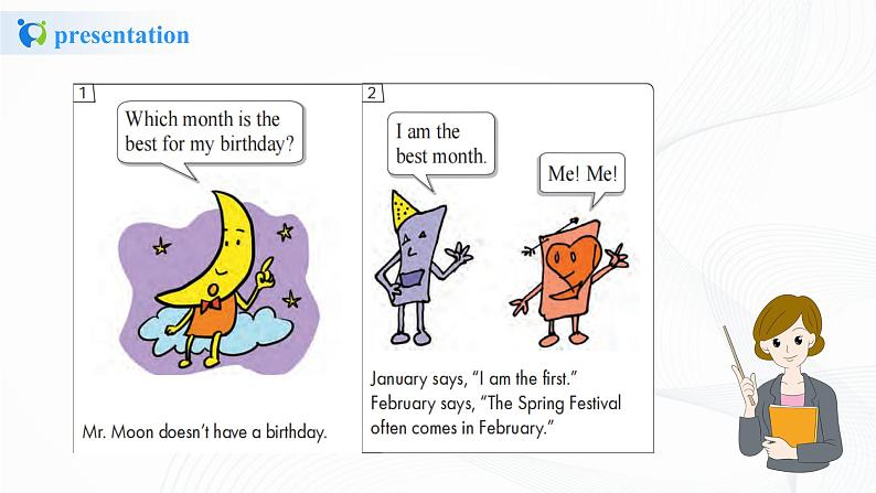 冀教英语四下Unit 2  Lesson 12 Mr. Moon’s Birthday 课件PPT+教案+练习05