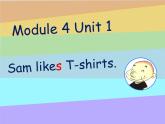 外研版（一起）英語二年級(jí)上冊(cè) Module4 Unit 1Sam likes T-shirts.（課件）