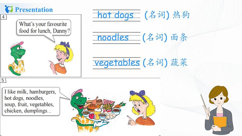 冀教英语四下Unit 4 My favouritesLesson 21 My Favourite Food课件PPT+教案+练习08