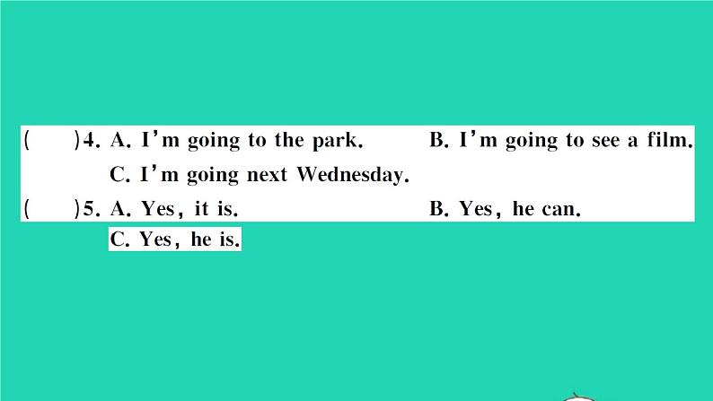 六年级英语上册Unit3Myweekendplan测试卷课件 素材人教PEP版05