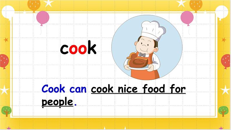 广州版英语四年级下册Module 1 Unit 1《He looks like a cook》课件+教案+练习07