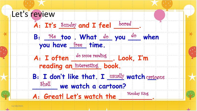 广州版英语四年级下册Module 4 Unit 7《What do you do when you have free time》  课件+教案+练习04