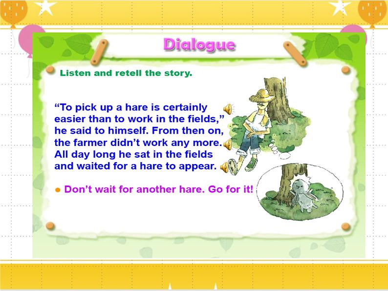 教科版六年级下册英语Unit 2《Waiting for another hare》课件+教案+练习05