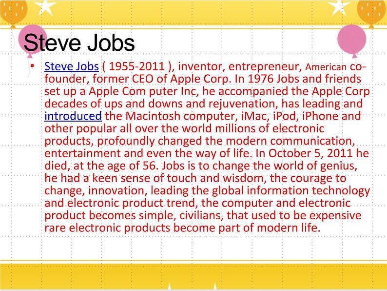 教科版六年级下册英语Unit 6《Steve Jobs》课件+教案+练习03