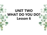 Unit 2 What do you do Lesson 6 课件