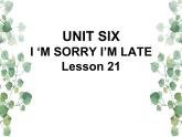 Unit 6  I’m sorry I’m late Lesson 21  课件2