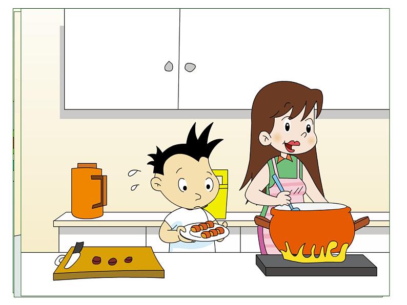 外研版（一起）英语四年级上册 Moduie 2 Unit 1 I helped my mum.（课件）08