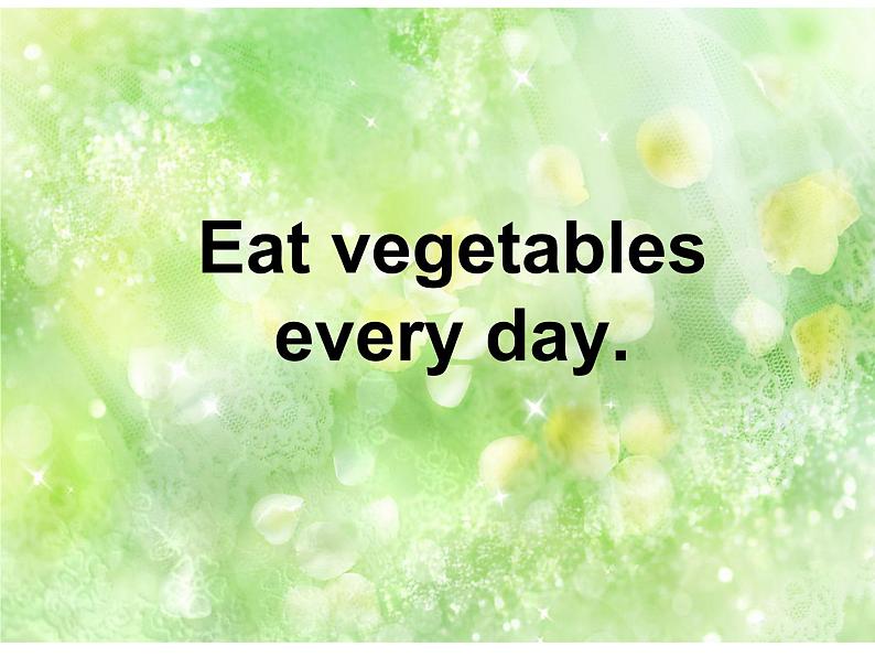 外研版（一起）英语四年级上册 Module 10Unit 2 Eat vegetables every day._（课件）01