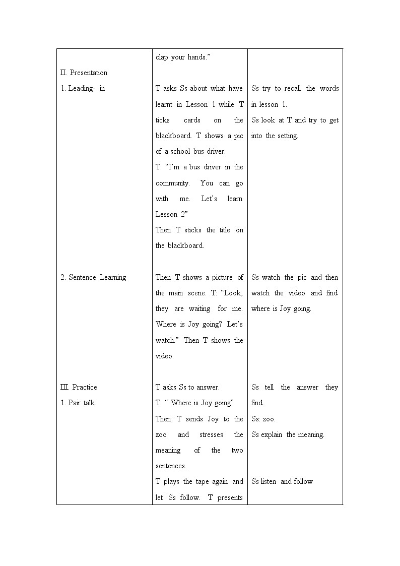 人教新起点版英语二年级上册 Unit 4 In the Community lesson 2 01（教案）02