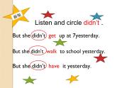 外研版（一起）英語(yǔ)四年級(jí)上冊(cè) Moduie 3 Unit 1 She didn't walk to school yesterday .(1)（課件）