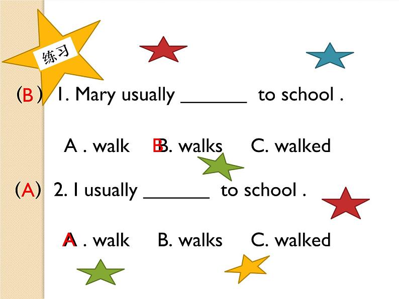 外研版（一起）英语四年级上册 Moduie 3 Unit 1 She didn 't walk to school yesterday .(1)（课件）第8页