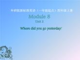 外研版（一起）英语四年级上册 Module 8 Unit 2 Where did you go yesterday？（课件）