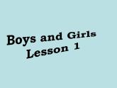人教新起点版英语二年级上册 Unit 2《Boys and Girls》Lesson 1_（课件）