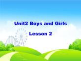 人教新起点版英语二年级上册 Unit 2《Boys and Girls》（lesson 2）02（课件）