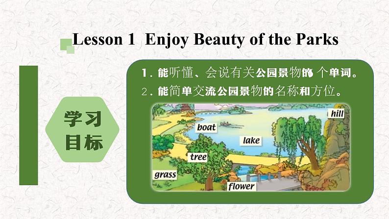 人教新起点版英语二年级上册 Unit 5 In the Park lesson 1 01（课件）02