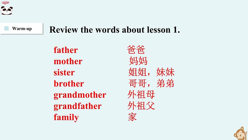 人教新起点版英语二年级上册 Unit 1《My Family》（lesson 2）01（课件）03