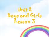 人教新起点版英语二年级上册 Unit 2《Boys and Girls》（lesson 3）01（课件）
