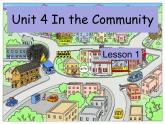 人教新起点版英语二年级上册 Unit 4 In the Community lesson 1 01（课件）
