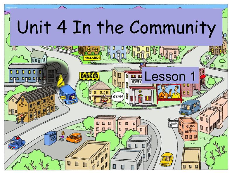 人教新起点版英语二年级上册 Unit 4 In the Community lesson 1 01（课件）01