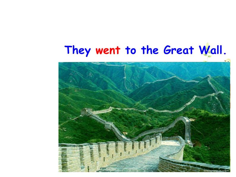 外研版（一起）英语四年级上册 Module5 Unit 1   We went to the Great Wall.（课件）02