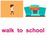 外研版（一起）英语四年级上册 Module 3 Unit 1 She didn't walk to school. (2)（课件）