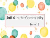 人教新起点版英语二年级上册 Unit 4 In the Community（课件）