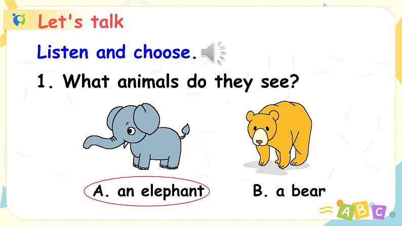 Unit 3 At the zoo 人教版PEP英语三下 第五课时  课件+教案+练习04