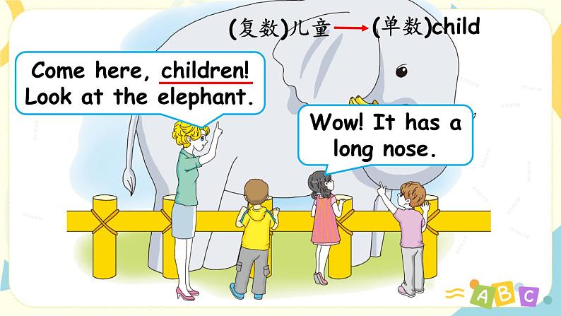 Unit 3 At the zoo 人教版PEP英语三下 第五课时  课件+教案+练习07