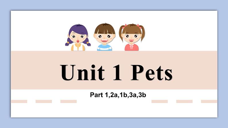 Unit 1 Pets Part 1-3b课件+音频01