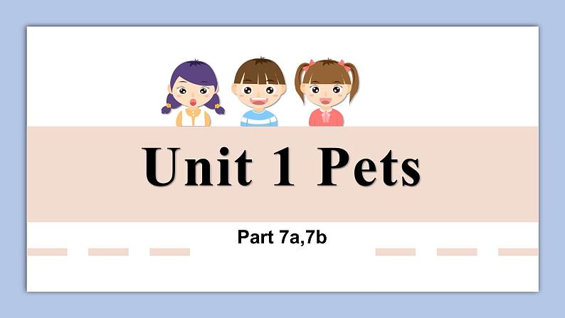 外研剑桥版英语三下Unit 1 Pets Part 7a-7b课件第1页