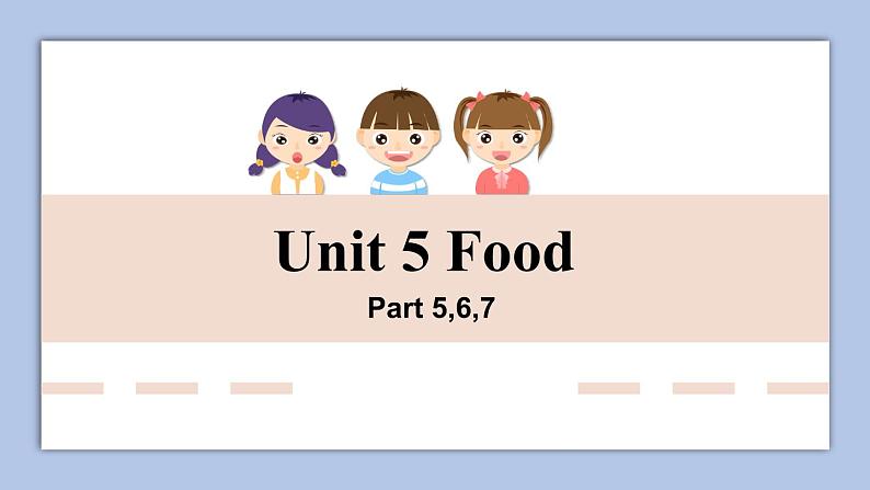 外研剑桥版英语三下Unit 5 Food Part 5-7课件第1页