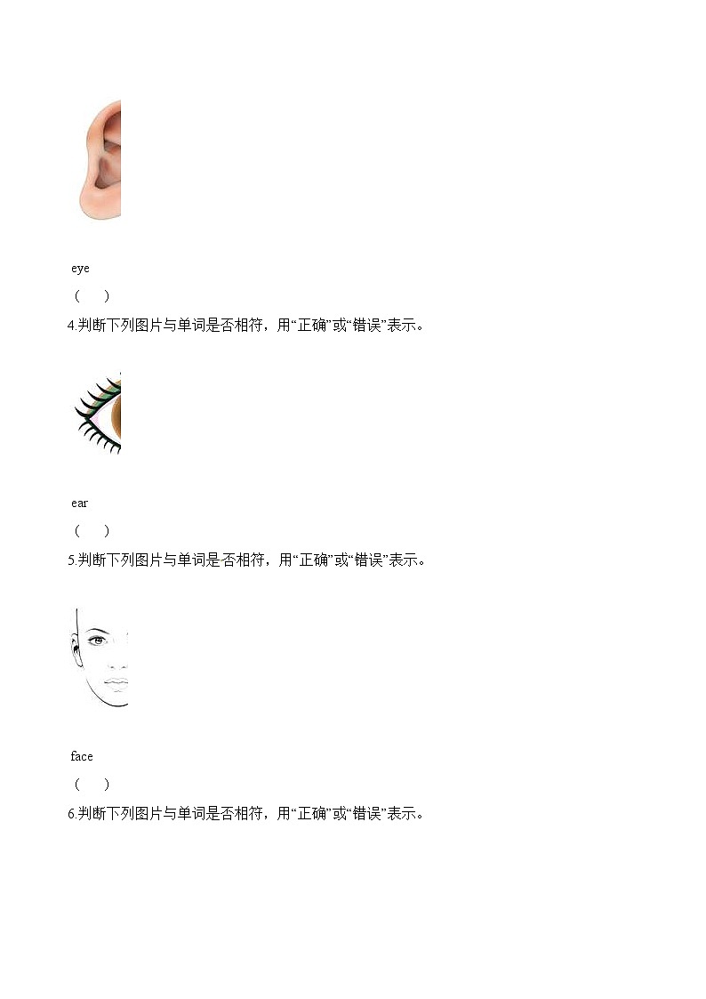 Unit 6 外研剑桥版三下练习03