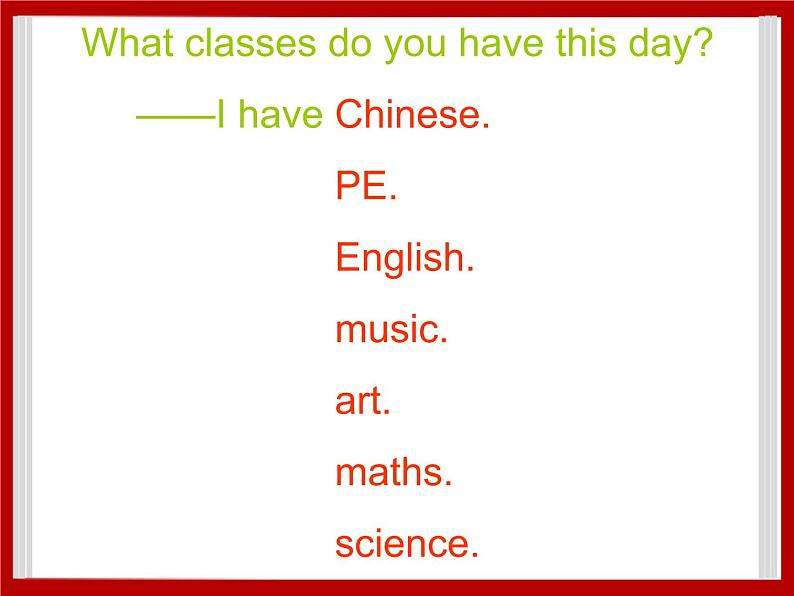 Unit 1 School Subjects Lesson 3 课件 105