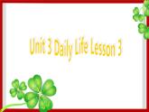 Unit 3 Daily Life Lesson 3 课件 1